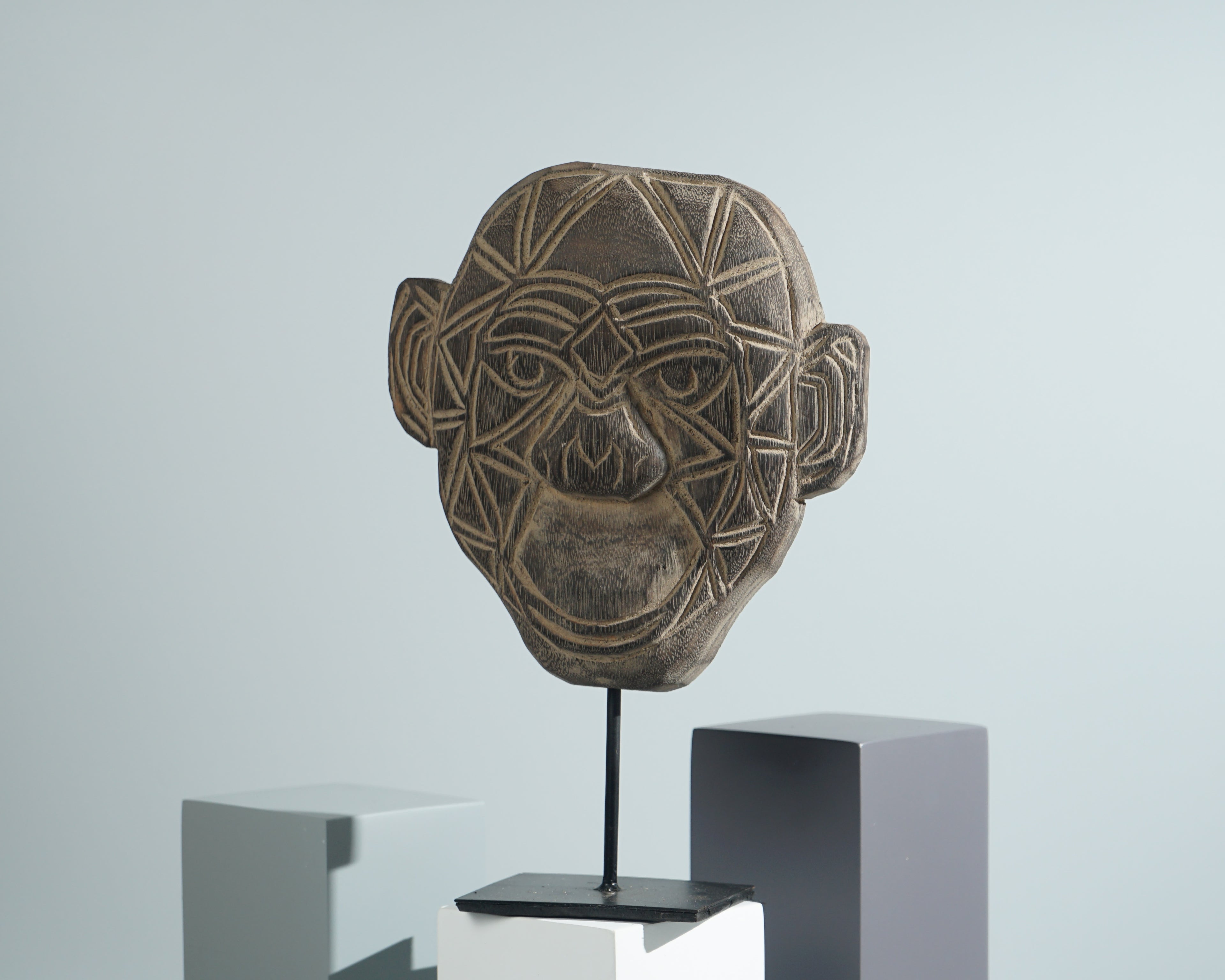 Timor Monkey tribal Mask, Wall Art, Handcrafted, Unique statue, Wooden Art, Room Decor, Gift for Neighbor, Halloween Decor, Gift for Her