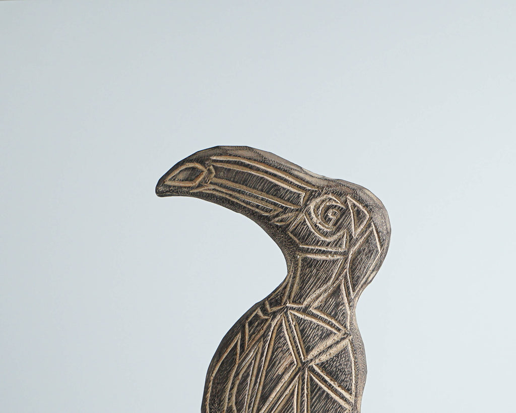 Parrot animal of Timor, Wall Decoration, Animal on Stand, Bird Sculpture, Handicraft, Bird Figurine, Home Table Decor, Gift for Mother