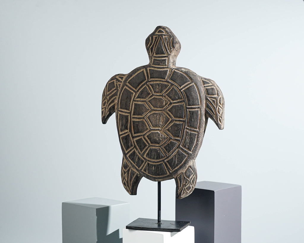 Traditional Turtle Wall Art, Hanging Statue, Antique animal statue, Hand Carved, Gift for Brother, Wood Carving, Marine Decor, Birthday Gift