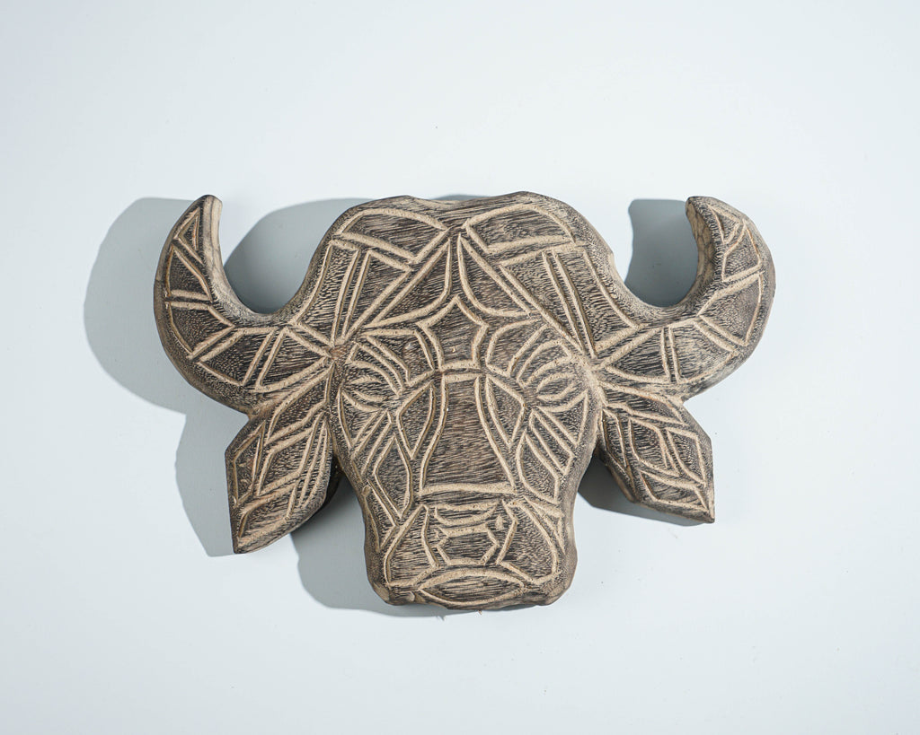 Timor Buffalo Tribal Mask, Wall Decor, Antique, Primitive, Animal Statue, Sculpture, Wood Carving, Tropical Decor, Best Gifts for Her