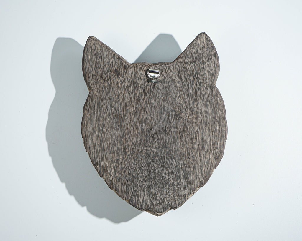 Wooden wolf Traditional Mask, Wall Art, Hanging figurine, Animal Statue, Hand Carved, Wood Carving, LivingRoom Decoration, Grandfather Gift