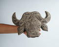 Timor Buffalo Tribal Mask, Wall Decor, Antique, Primitive, Animal Statue, Sculpture, Wood Carving, Tropical Decor, Best Gifts for Her