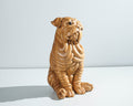 English Bulldog Sculpture, Dog Miniature, Unique Statue, Wooden Art, Handcrafted, Wood Carving, Bedroom Décor, Dog Lover, Gift for Kids