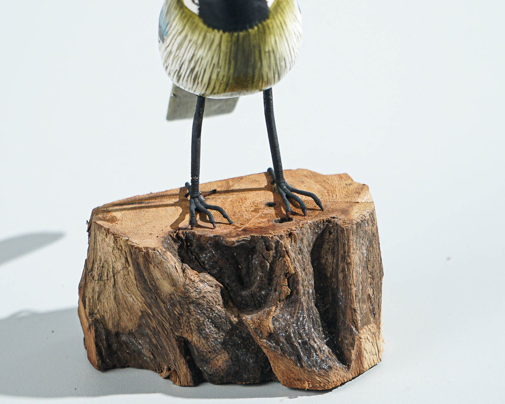 Bird Sculpture, Painted Wood Carving, Wooden Bird Art, Handcrafted, Animal Statue, Personalized, Natural, Interior Decor, Special Gift