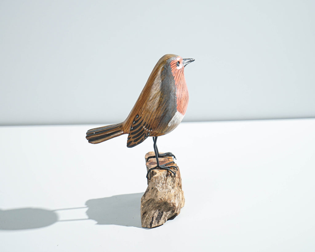 House finch Bird Statue, Painted Wood Carving, Wooden Bird Art, Woodland, Natural Piece, Unique, Aesthetic Room Decor, Gift for Mother