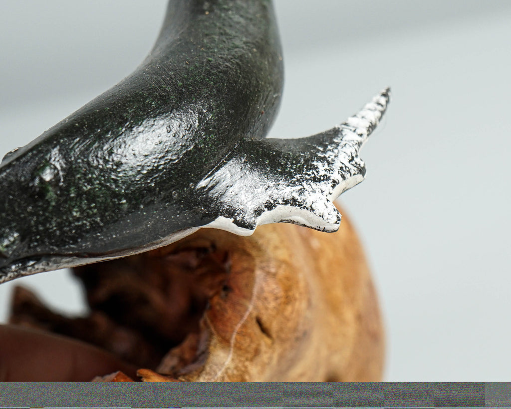 Black Humpback Whale Statue, Wooden Art, Painted, Unique Sculpture, Handmade Art, Unique, Decorative, Ocean, Bedroom Decor, Birthday Gift