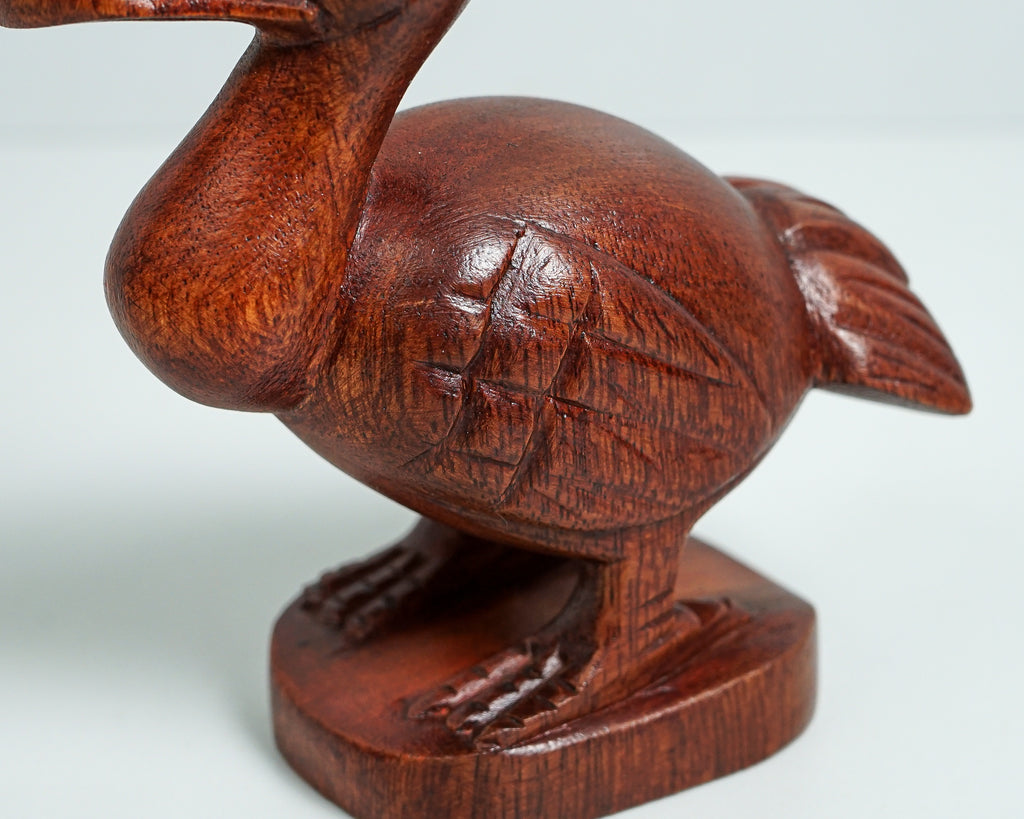 Wooden Dodo Bird Statue, Dodo Bird figurine,  Animal Sculpture, Wood Carving, Hand Carved, Living Room Decor, Gift for Friend, Gift for Son