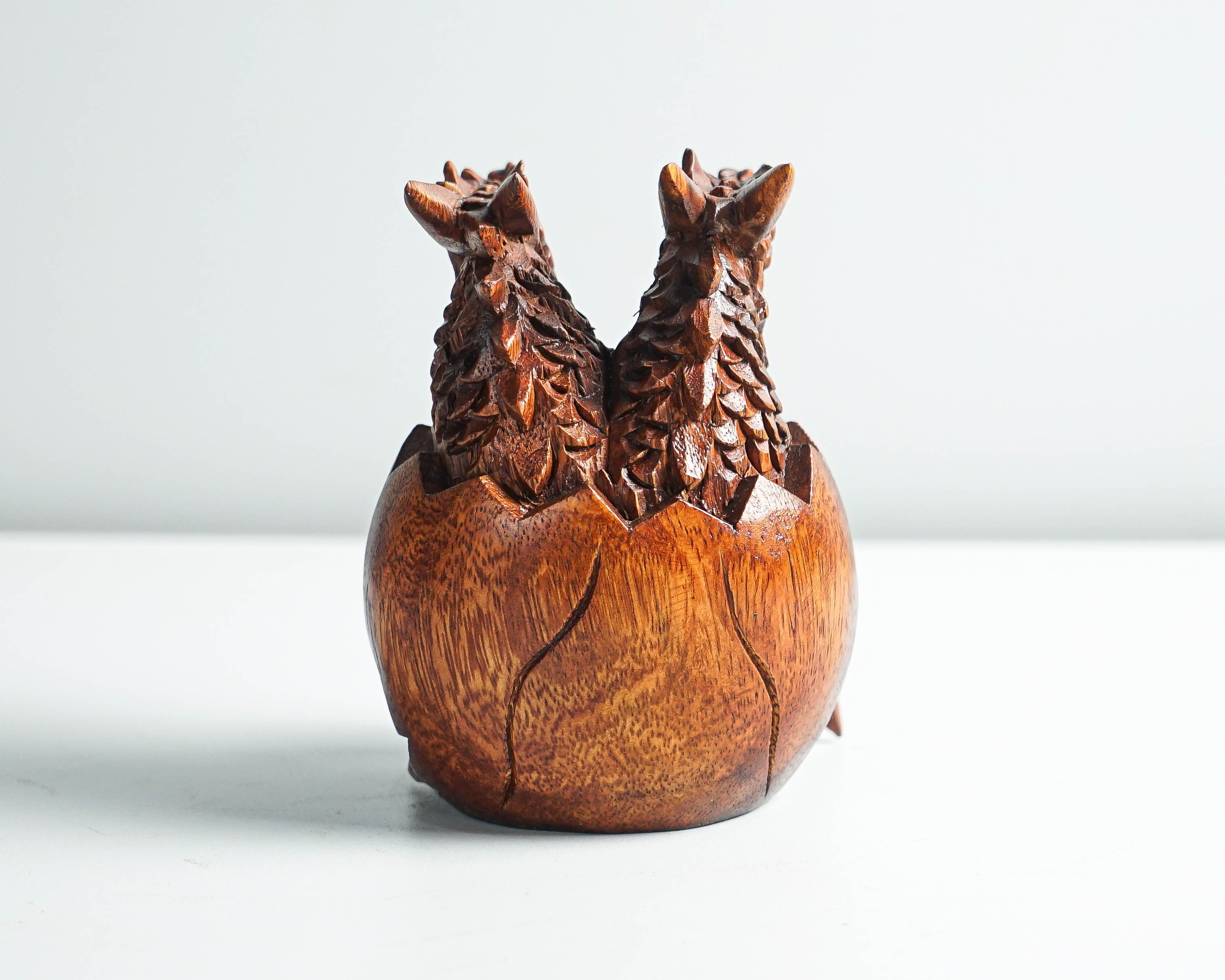 Twins Baby Dragon Sculpture, Chinese Dragon, Newborn, Mystical Animal, Handmade Item, Wooden Figurine, Gift for Grand Parents, Best gift