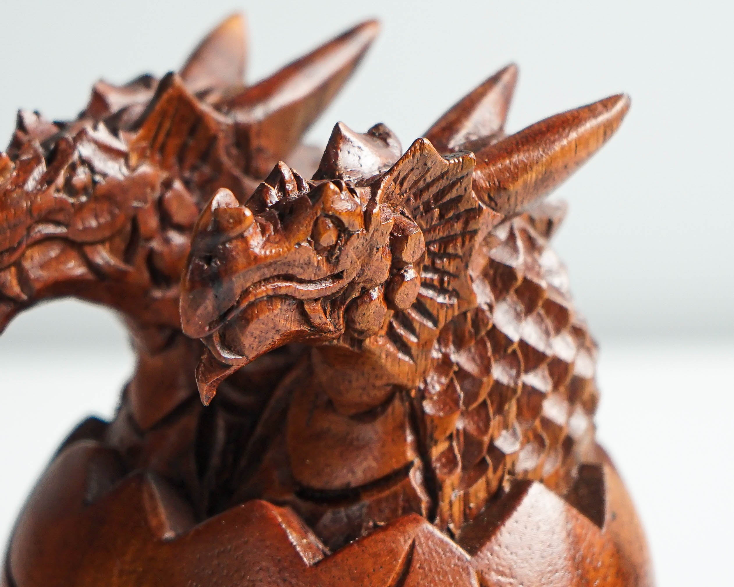 Twins Baby Dragon Sculpture, Chinese Dragon, Newborn, Mystical Animal, Handmade Item, Wooden Figurine, Gift for Grand Parents, Best gift