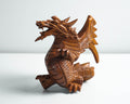 Wooden Dragon Statue, Unique Sculpture, Chinese Dragon, Mystical Animal, Unique Statue, Handmade, Home Decor, Gift for Her, Birthday Gift