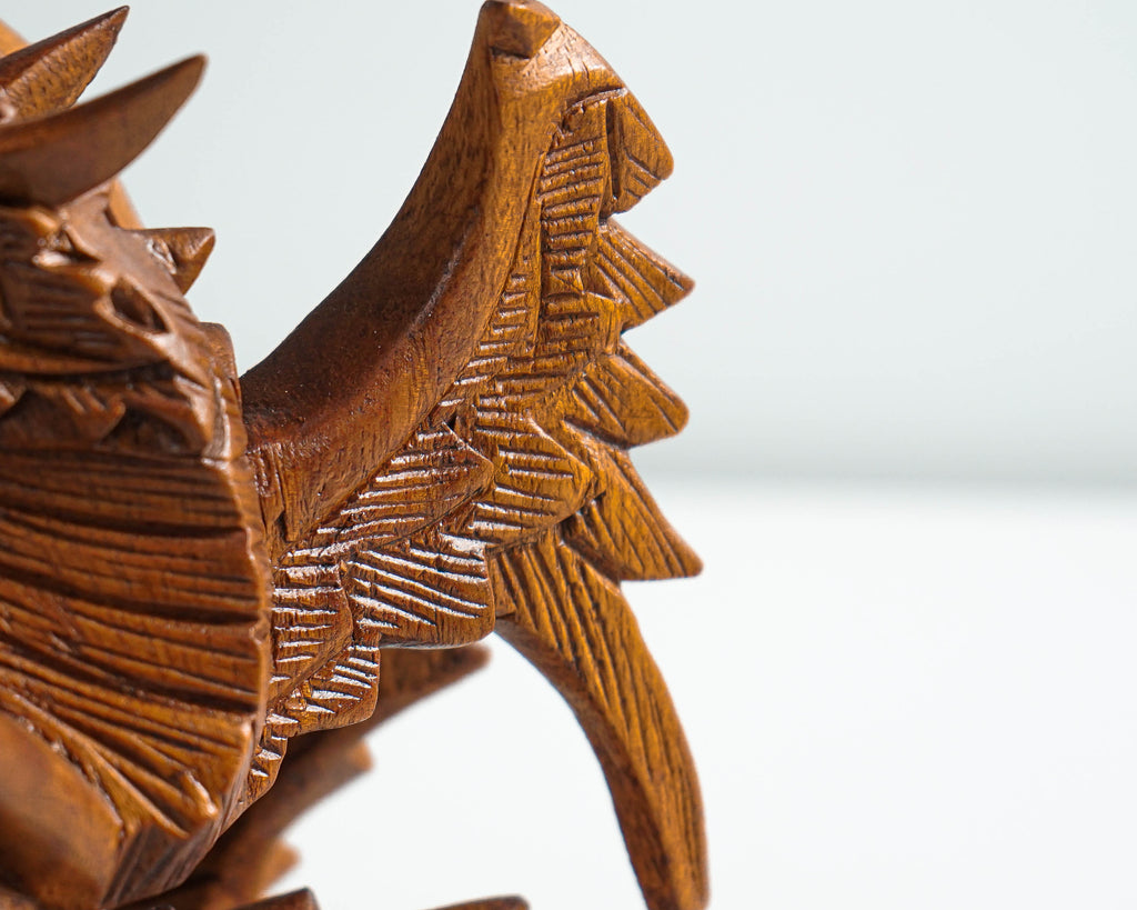 Wooden Dragon Statue, Unique Sculpture, Chinese Dragon, Mystical Animal, Unique Statue, Handmade, Home Decor, Gift for Her, Birthday Gift