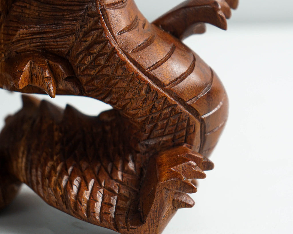 Wooden Dragon Statue, Unique Sculpture, Chinese Dragon, Mystical Animal, Unique Statue, Handmade, Home Decor, Gift for Her, Birthday Gift