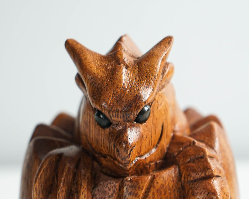 Baby Dragon Hatching From an Egg, Cute Baby Dragon, Mystical Animal, Art, Wood Carving, Wooden Figurine, Gift for Mother, Housewarming Gift