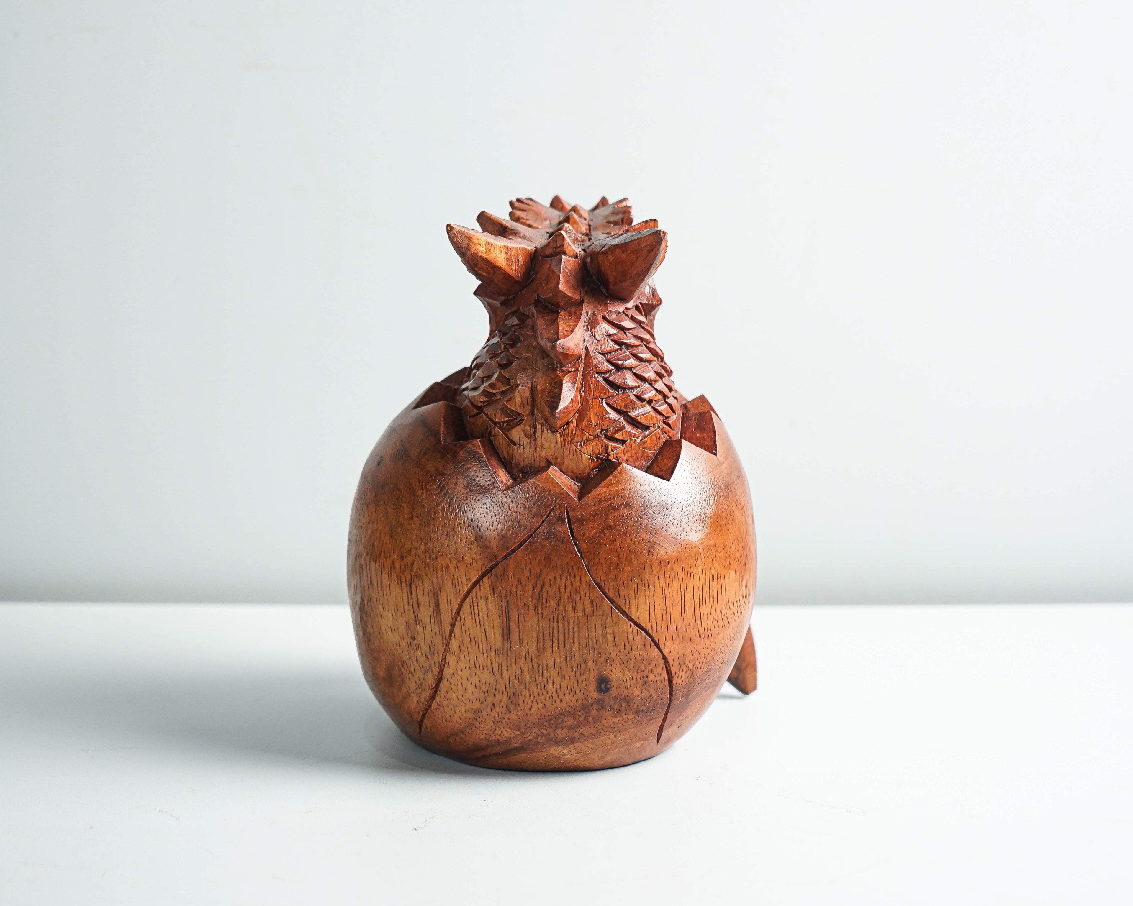 Newborn Dragon Sculpture, Baby Dragon, Egg, Mystical Animal, Wood Carving, Wooden Figurine, Bedroom Decor, Grandfather Gift, Gift for Him