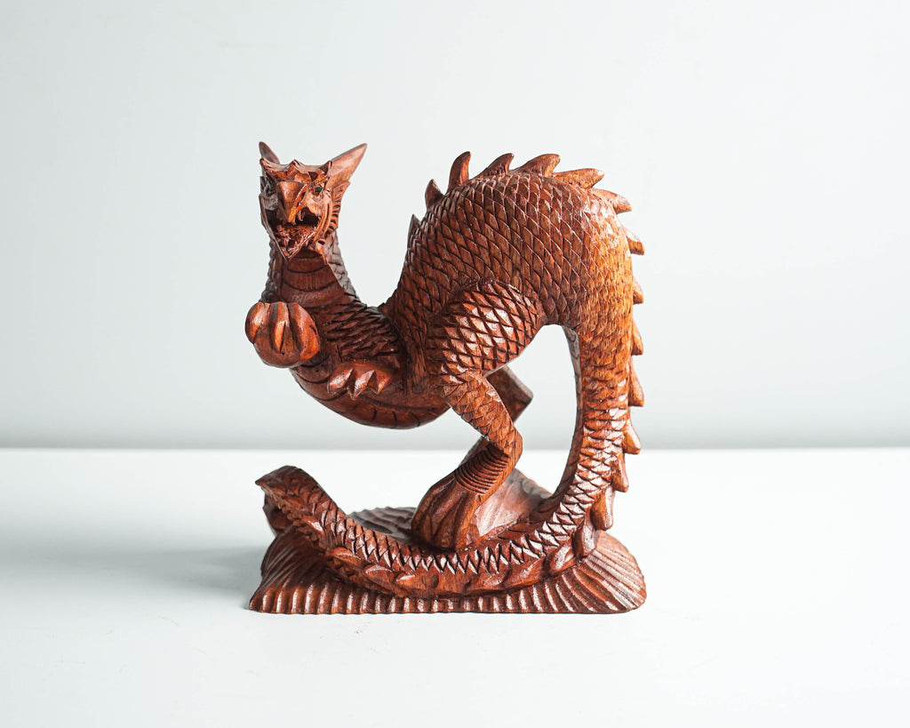 Wooden Dragon Statue, Unique Sculpture, Chinese Dragon, Mystical Animal, Unique Statue, Handmade, Healing, Memorial Gift, Mother Loss Gift