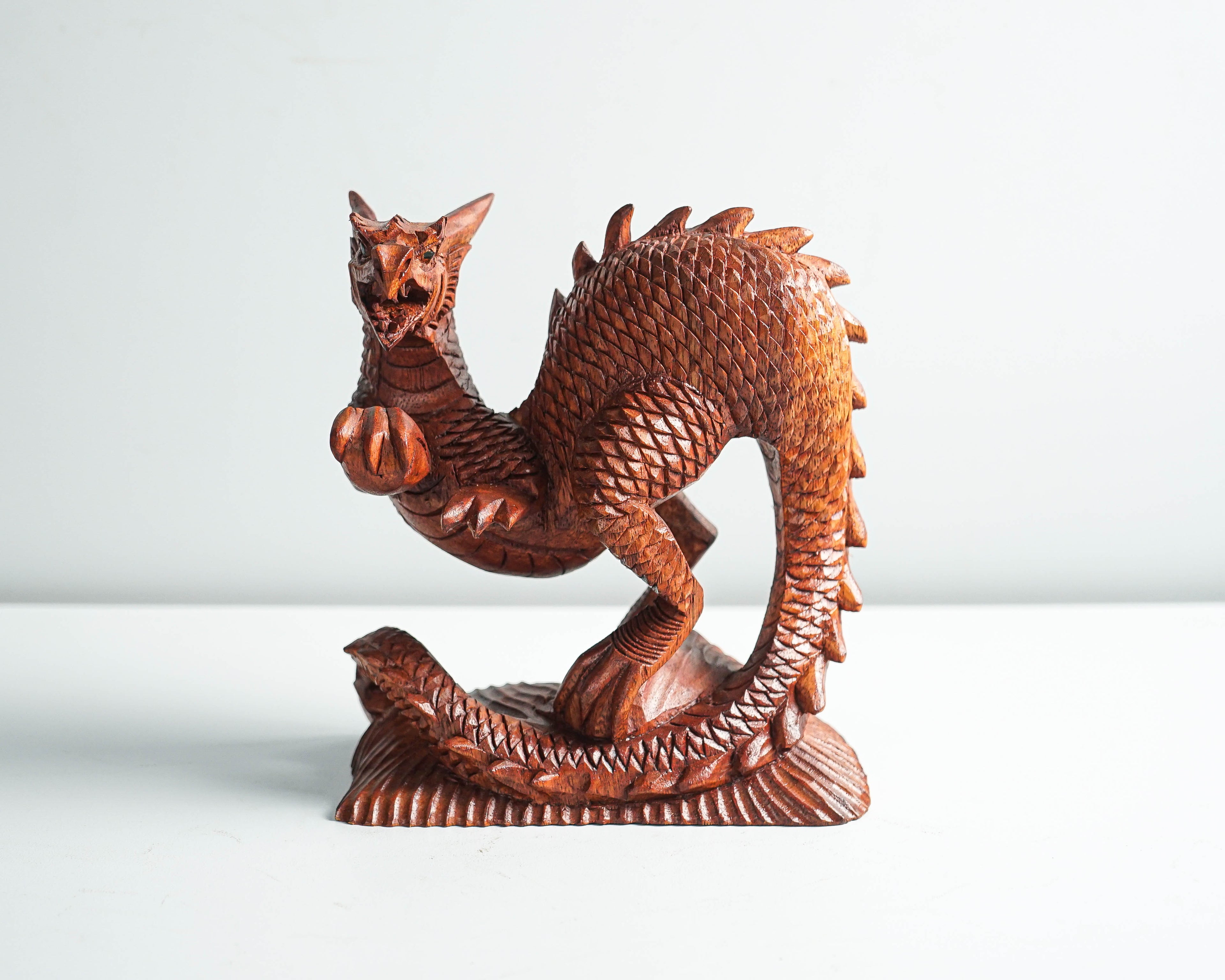 Wooden Dragon Statue, Unique Sculpture, Chinese Dragon, Mystical Animal, Unique Statue, Handmade, Healing, Memorial Gift, Mother Loss Gift