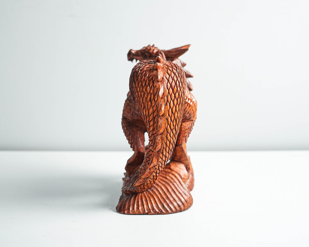 Wooden Dragon Statue, Unique Sculpture, Chinese Dragon, Mystical Animal, Unique Statue, Handmade, Healing, Memorial Gift, Mother Loss Gift