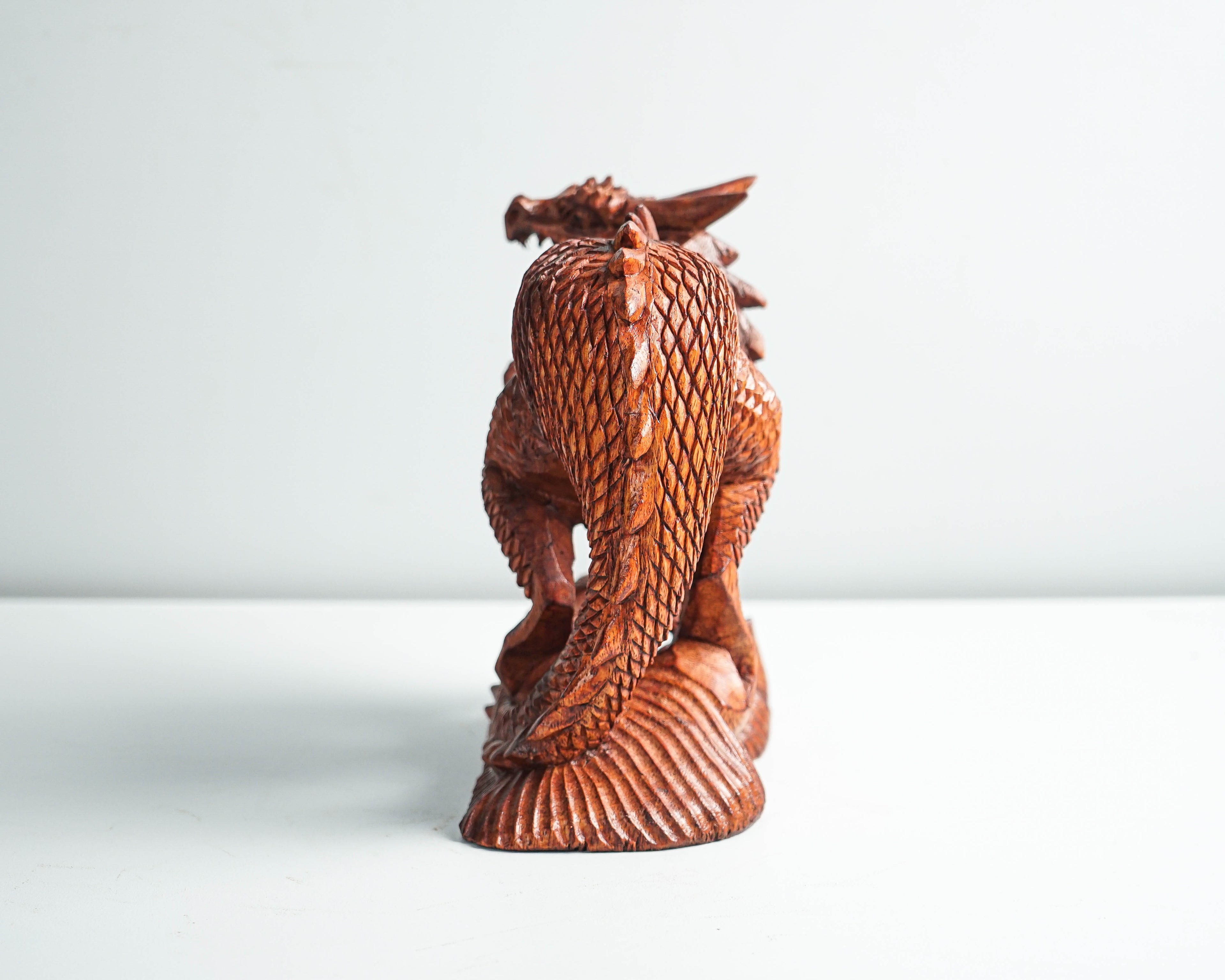 Wooden Dragon Statue, Unique Sculpture, Chinese Dragon, Mystical Animal, Unique Statue, Handmade, Healing, Memorial Gift, Mother Loss Gift