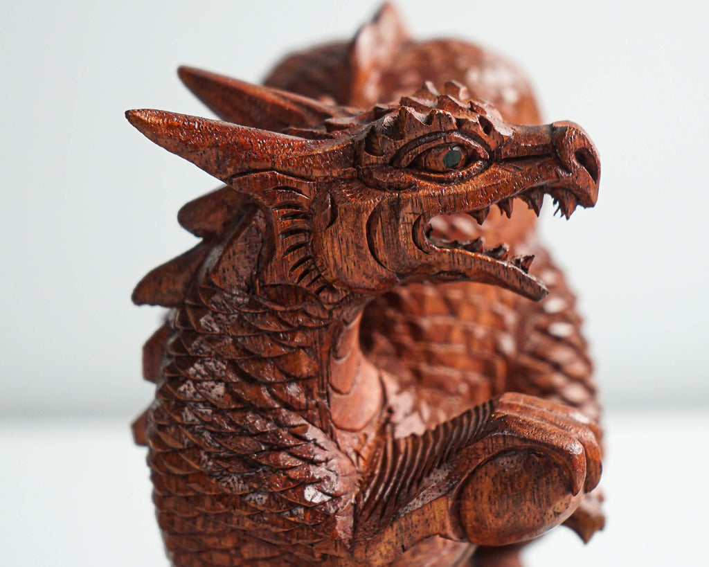 Wooden Dragon Statue, Unique Sculpture, Chinese Dragon, Mystical Animal, Unique Statue, Handmade, Healing, Memorial Gift, Mother Loss Gift