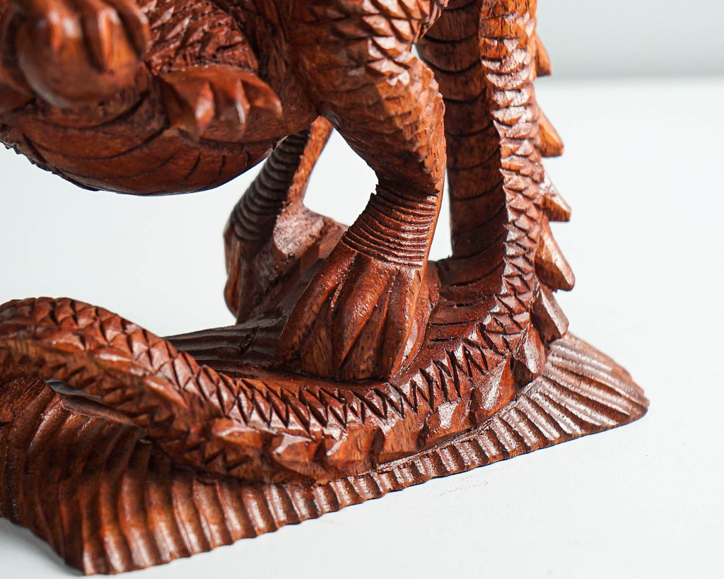Wooden Dragon Statue, Unique Sculpture, Chinese Dragon, Mystical Animal, Unique Statue, Handmade, Healing, Memorial Gift, Mother Loss Gift