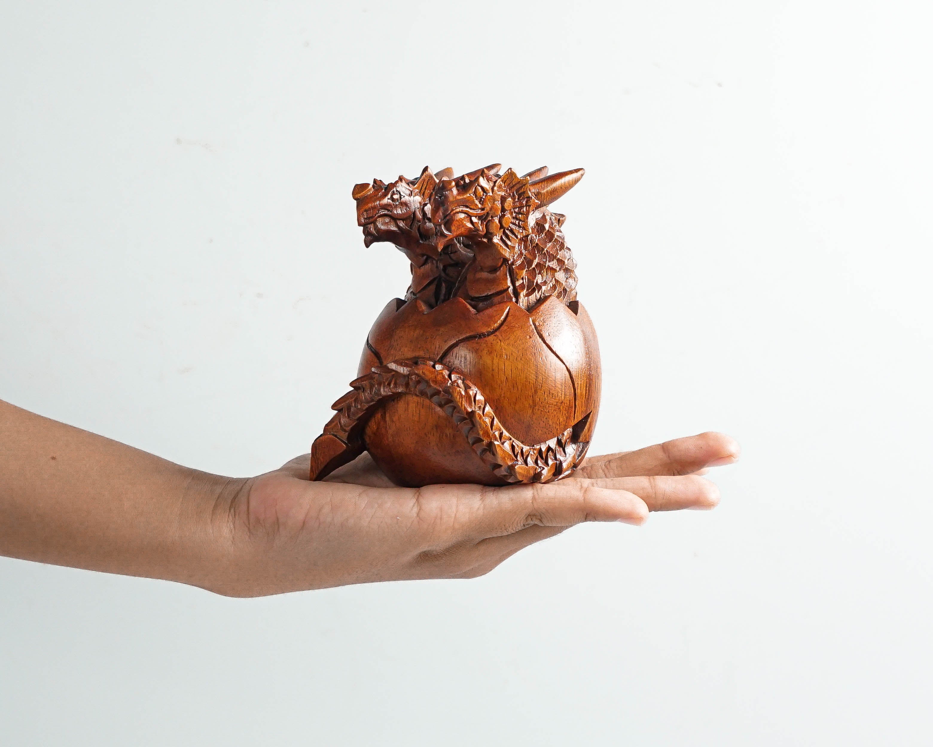 Twins Baby Dragon Sculpture, Chinese Dragon, Newborn, Mystical Animal, Handmade Item, Wooden Figurine, Gift for Grand Parents, Best gift