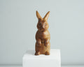Wooden Rabbit Sculpture, Animal Statue, Wood Carving, Handmade Sclupture, Unique Figurine, Tabletop Decor, Room Decoration, Gift for Mother