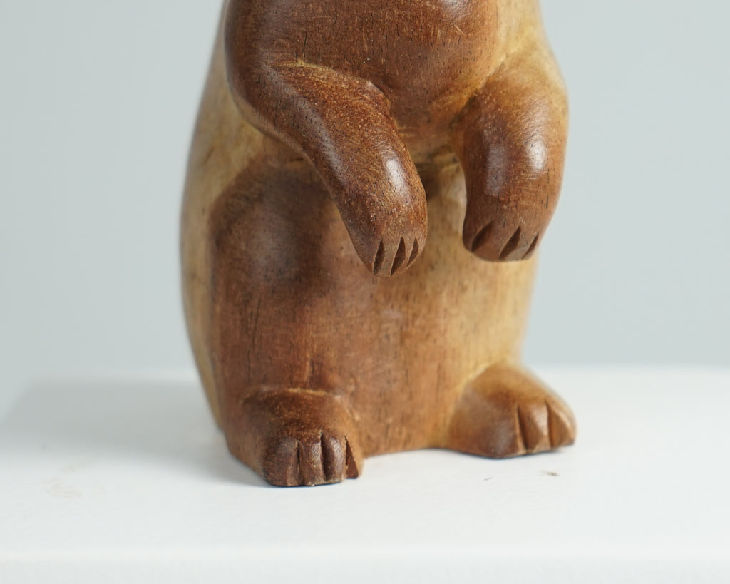 Wooden Rabbit Sculpture, Animal Statue, Wood Carving, Handmade Sclupture, Unique Figurine, Tabletop Decor, Room Decoration, Gift for Mother