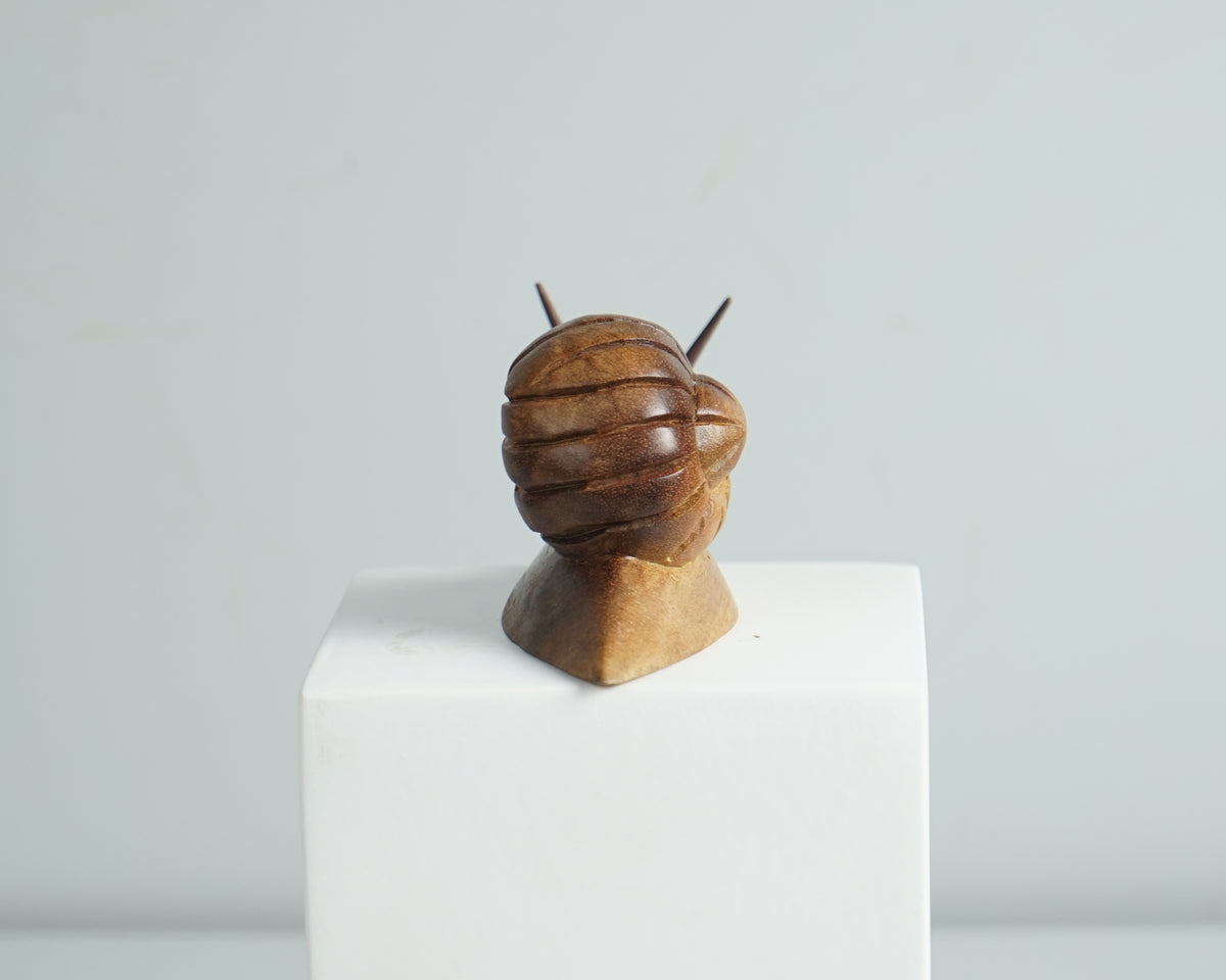 Wooden Snail Figurine, Animal Statue, Wood Carving, Handcrafted, Natural, Unique Figurine, Tabletop Decor, Housewarming, Birthday Gift
