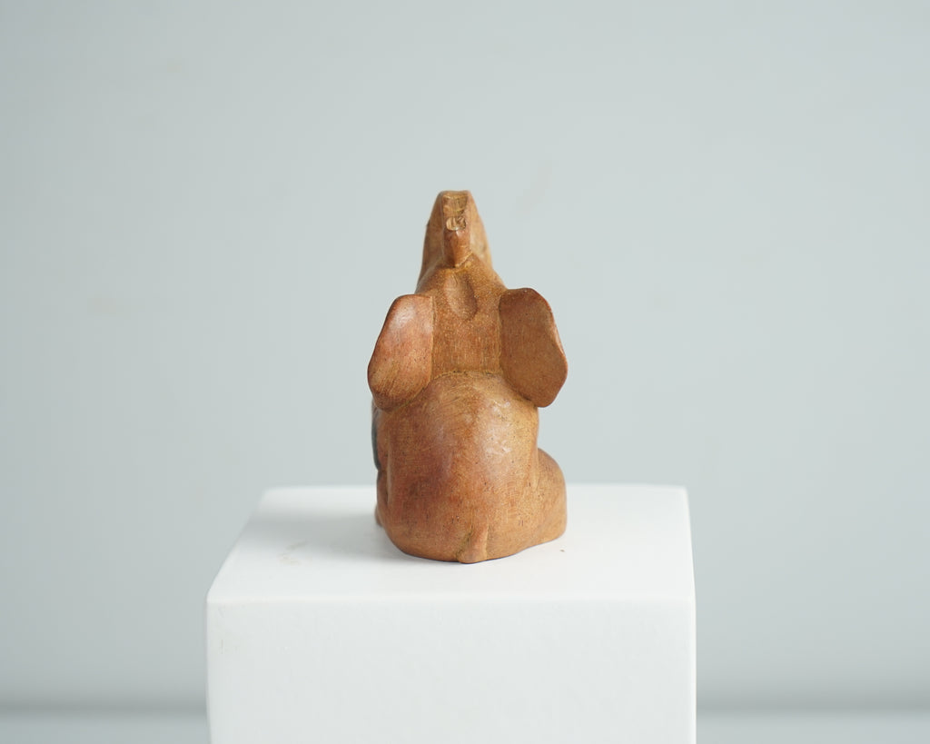 Wooden Elephant Figurine, Animal Statue, Wood Carving, Antique, African Animal Figurine, Artwork, Room Decor, Handmade Item, Gift for Son