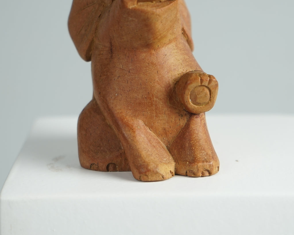 Wooden Elephant Figurine, Animal Statue, Wood Carving, Antique, African Animal Figurine, Artwork, Room Decor, Handmade Item, Gift for Son