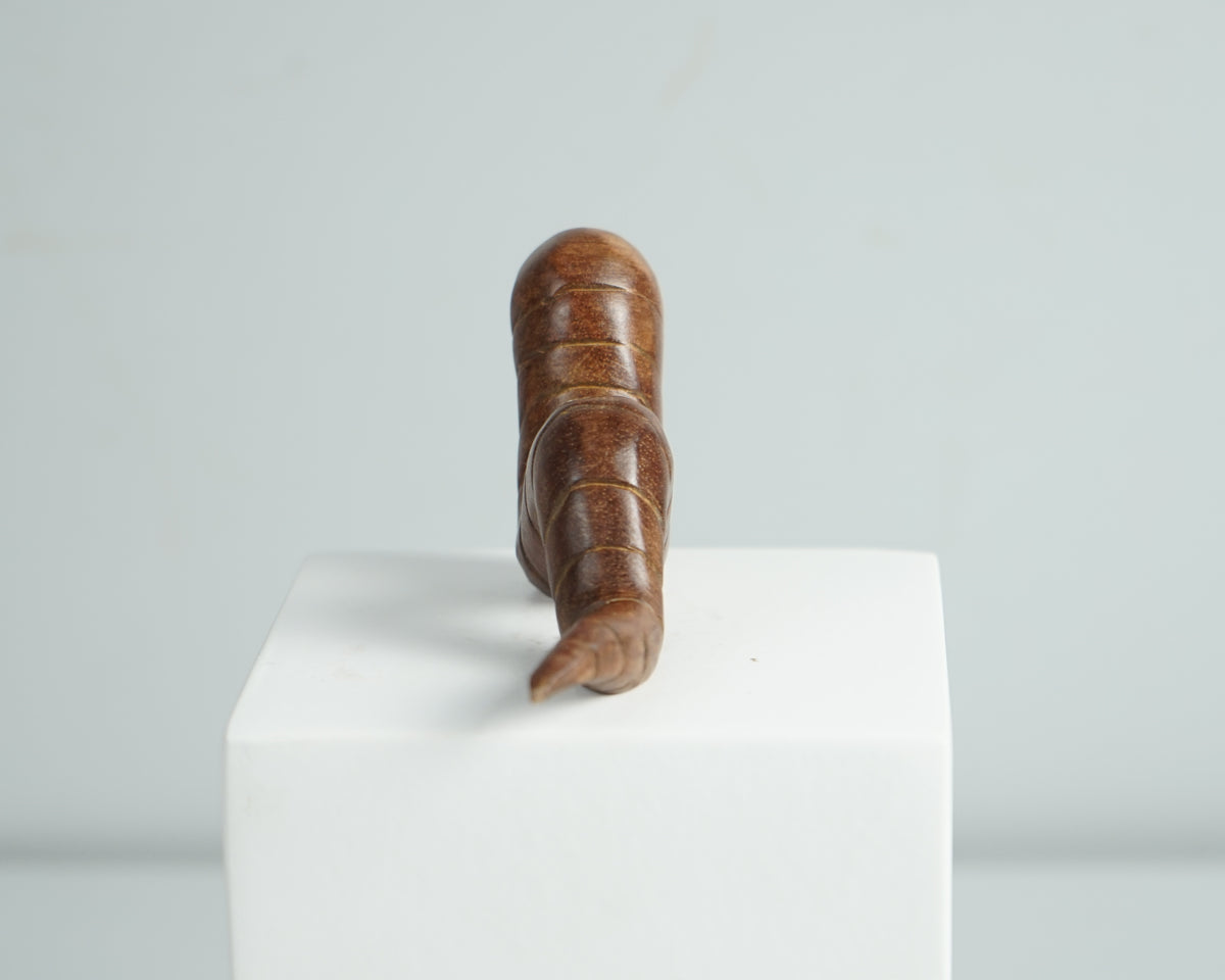 Wooden Worm Sculpture, Animal Statue, Wood Carving, Rustic, Worm Figurine, Housewarming, Tabletop Decor, Unique, Decorative, Gift for Mother