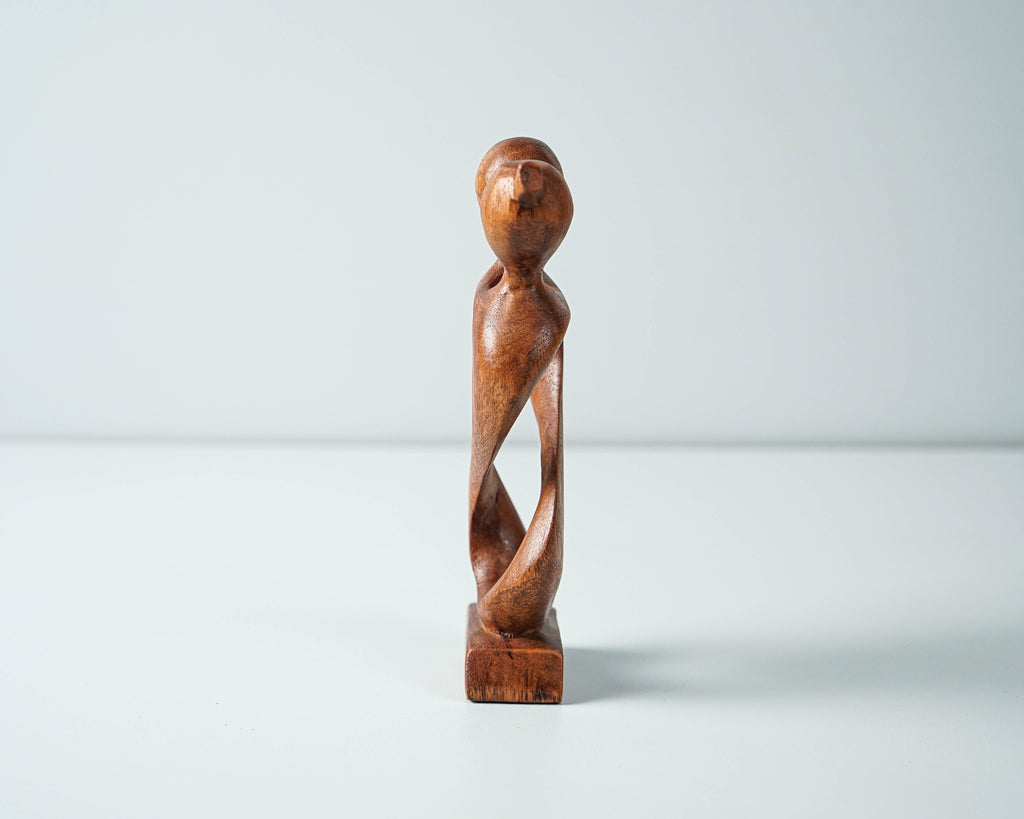 Hugging Couple Abstract Statue, Modern Art, Wood Carving, Handcrafted, Love, Exotic, Modern Abstract, Couple Decoration, Gift for Girlfriend