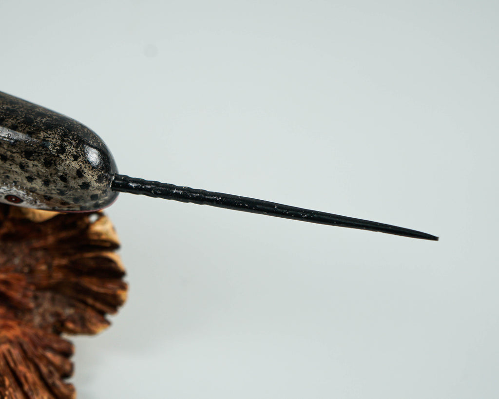 Wooden Narwhal Sculpture, Narwhale, Tusk, Arctic Animal, Art, Hand Carved, Personalized Figurine, Ocean, Living Room Decor, Gift for Him