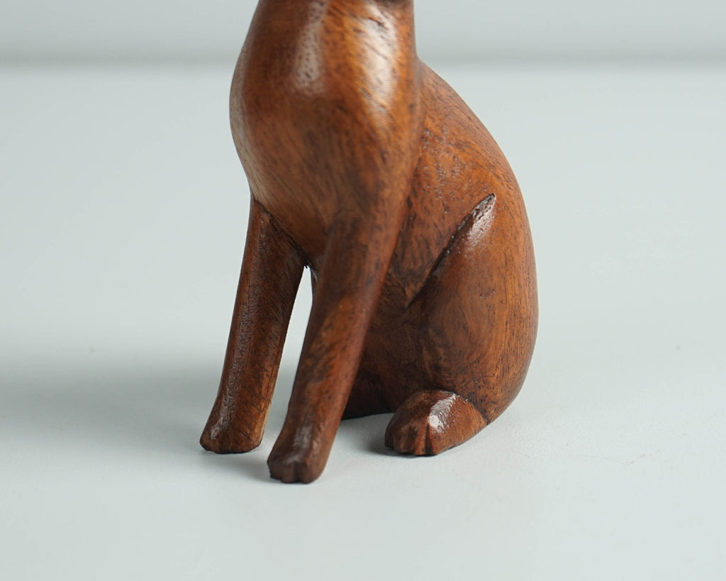 Wooden Dog Figurine, Animal Statue, Home Decor, Artwork, Animal Ornament, Natural Piece, Dog Decoration, Handmade Sculpture, Gift for friend