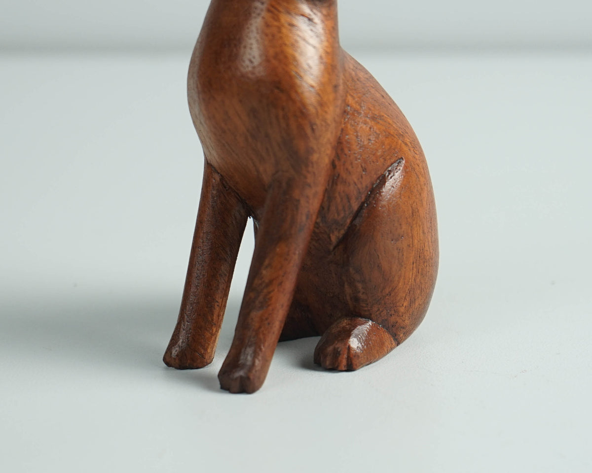 Wooden Dog Figurine, Animal Statue, Home Decor, Artwork, Animal Ornament, Natural Piece, Dog Decoration, Handmade Sculpture, Gift for friend