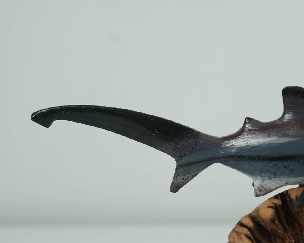 Thresher Shark Figurine, Personalized Statue, Wooden Sculpture, Miniature, Unique, Sea Life, Ocean Decoration, Beach Decor, Gift for Home