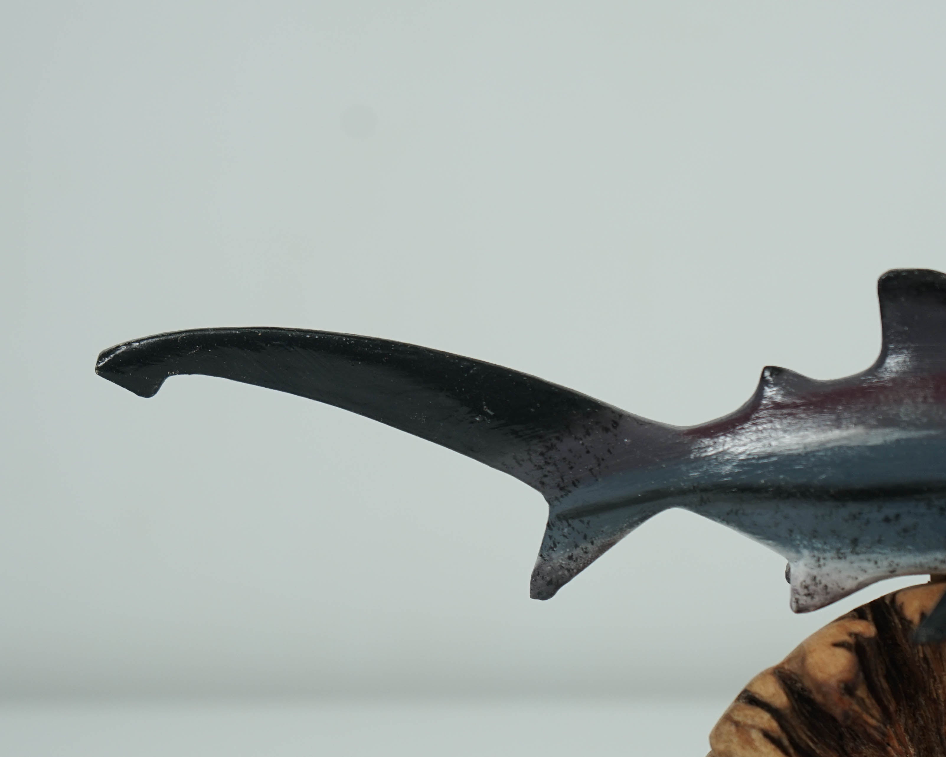 Thresher Shark Figurine, Personalized Statue, Wooden Sculpture, Miniature, Unique, Sea Life, Ocean Decoration, Beach Decor, Gift for Home