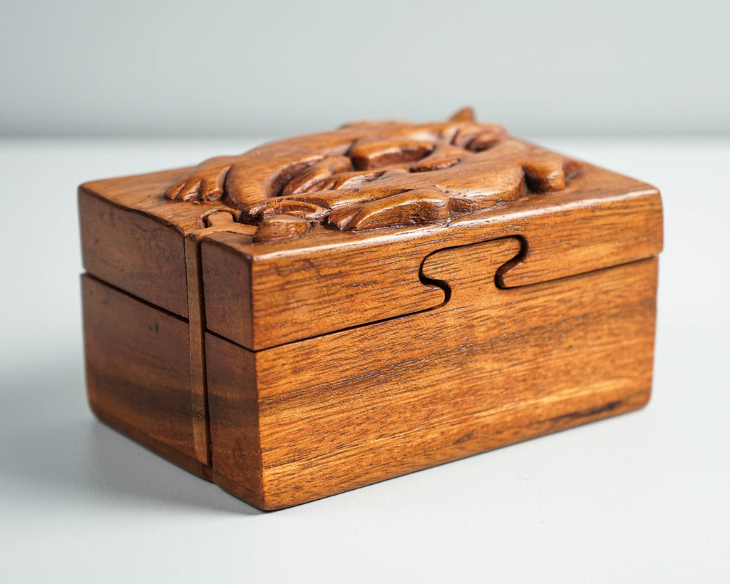 Wooden Puzzle Box,  Mystery Box, Trinket Stash, Decorative, Wooden box Organizer, Secret box, Jewelry Box, Home Decor, Appreciated Gift