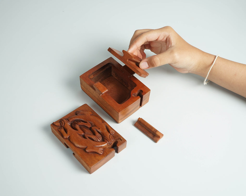 Wooden Puzzle Box,  Mystery Box, Trinket Stash, Decorative, Wooden box Organizer, Secret box, Jewelry Box, Home Decor, Appreciated Gift