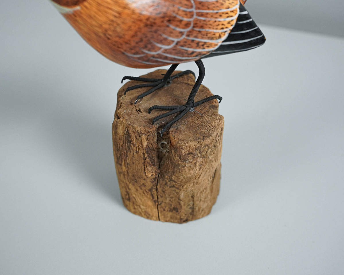 Wren Bird, Art Statue, Bird Sculpture, Wooden Bird, Animal Statue, Wood Carving, Figurine, Unique Animal, Room Decoration, Bird Gift