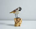 Sparrow Sculpture, Bird Statue, Painted Wood Carving, Unique Sculpture, Animal ornament, Room Decoration, Housewarming Gift, Gift for Him
