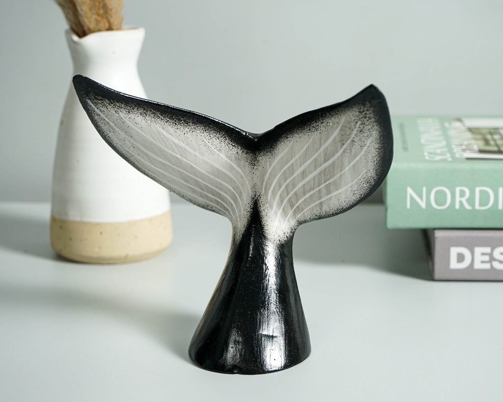 Wooden Whale Tail Sculpture, Family, Sea Life, Exotic Statue, Decorative, Wooden Figurine, Mammal Wood Carving, Home Decor, Best Friend Gift