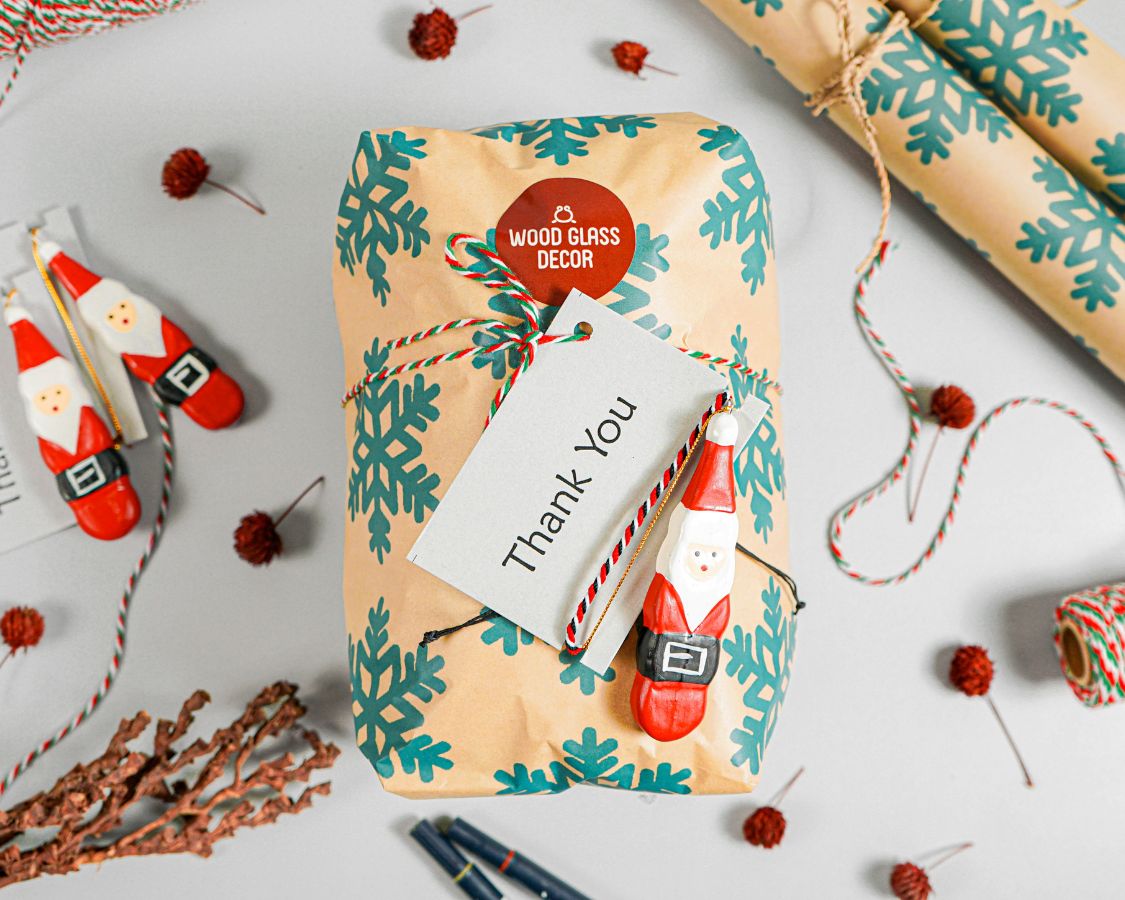 American Goldfinch Sculpture 5in Tall Hand-Painted Wooden Bird Art