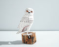 Owl Art Statue, Hand Carved Statue, Wooden Bird, Art Sculpture, Painted Bird, Nursery Decor, Handcrafted, Bird Ornament, Memorial Gift